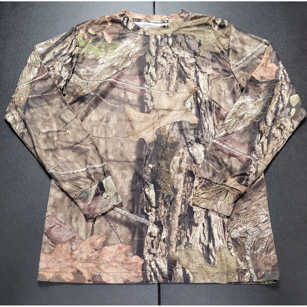 Rustic Ridge Men's Long Sleeve Mossy Oak Camouflage Shirt Size Small